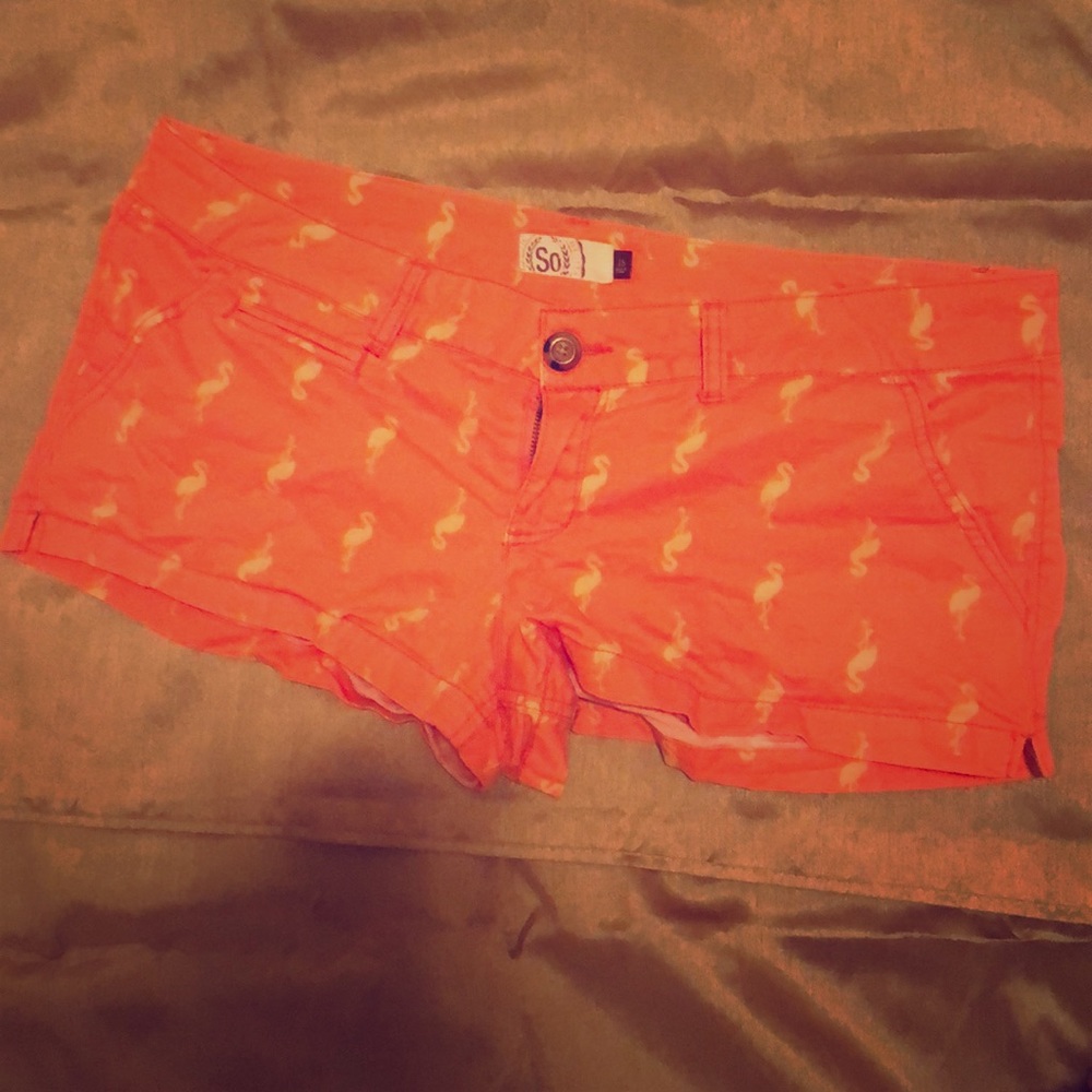 S.O flamingo shorts